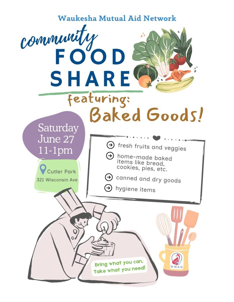 Waukesha Mutual Aid Network June Food share